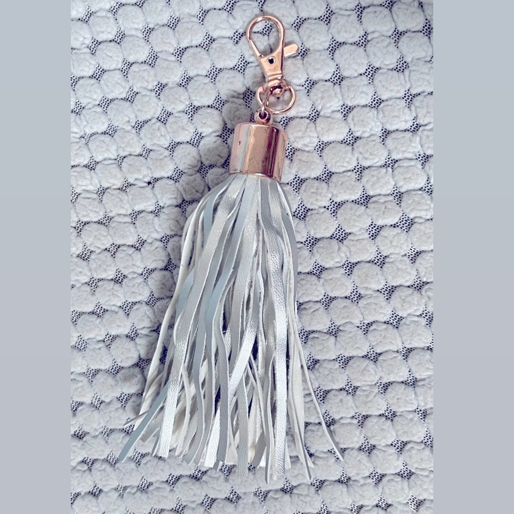 Silver Tassel Keychain